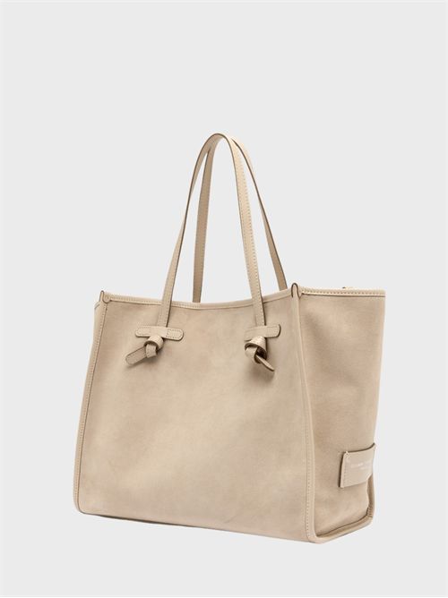 Shopping Marcella in pelle con pochette coordinata GIANNI CHIARINI MARCELLA | BS8990CMNUDE